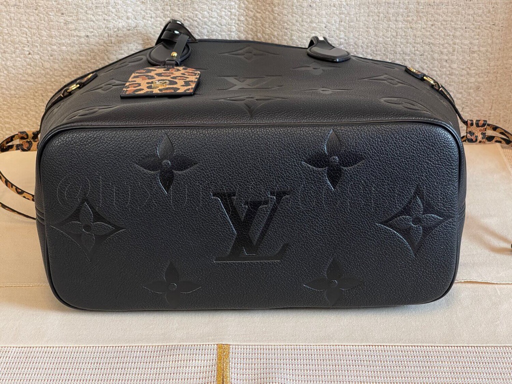 100% Original Louis Vuitton Neverfull Broidery schwarz Limited Edition